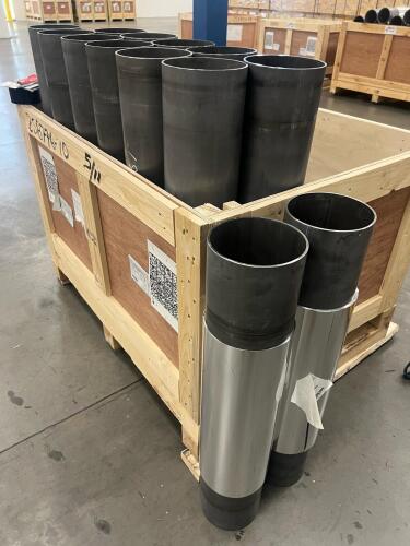 (13) Industrial Precision Cylindrical Process Drums / Sleeves &ndash; Battery Manufacturing Tooling