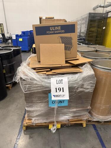LOT OF ASSORTED CARDBOARD, WOOD CRATES AND WOOD<br/>(LOCATION: LOGISTICS)