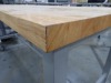 ROLLING WOOD TOP WORK TABLE 72x30x34in - 4