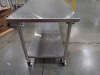 ROLLING STAINLESS STEEL WORK TABLE 72x30x36in - 2