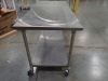 ROLLING STAINLESS STEEL WORK TABLE 72x30x36in - 2