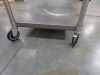 ROLLING STAINLESS STEEL WORK TABLE 72x30x36in - 3