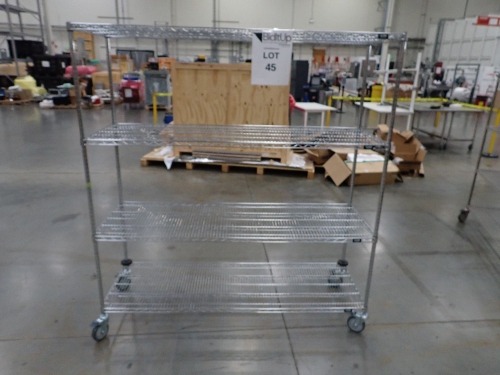 ROLLING METRO RACK 71x24x78in