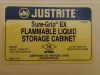 JUSTRITE 894500 45gal FLAMMABLE LIQUID STORAGE CABINET - 3