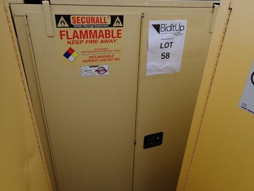 SECURALL M-A390 90gal FLAMMABLE LIQUID STORAGE CABINET