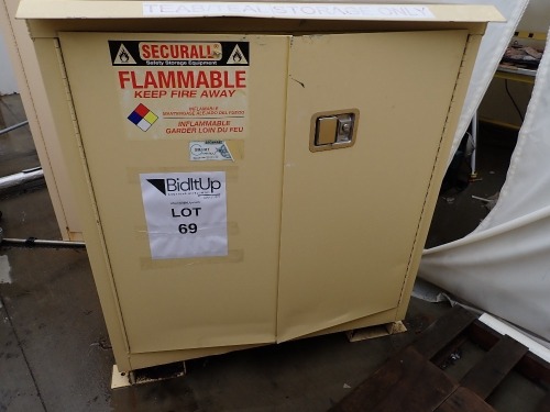 SECURALL M-A130 30gal FLAMMABLE LIQUID STORAGE CABINET