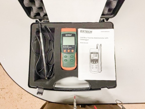 EXTECH Hot Wire Thermo-Anemometer With Model SDL350
