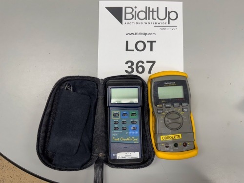 (1) Radio shack digital multimeter (1) Footcandle / Lux Meter