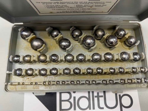 Fowler Gage Ball Set, 1/8" to 1" - 52-438-766