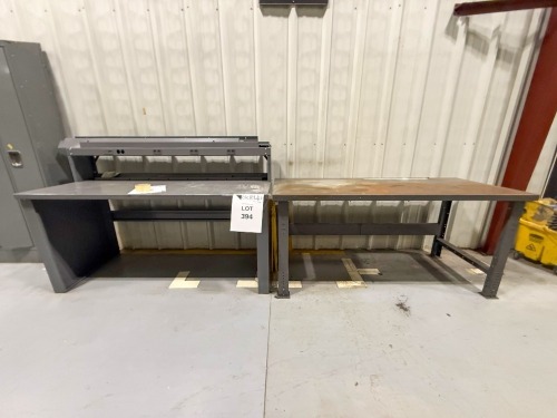 Lot of (2) Metal Work Tables.