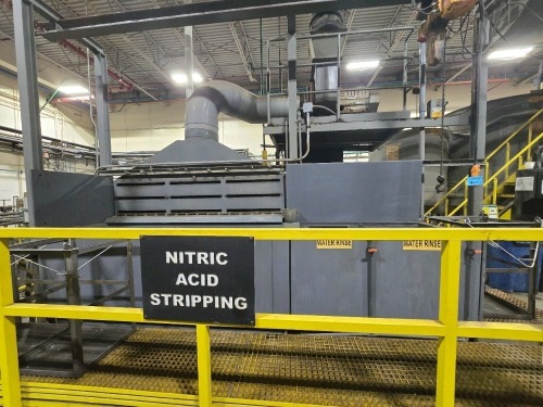 Nitric Acid Stripping/Rinse Tanks and Blower - LATE REMOVAL