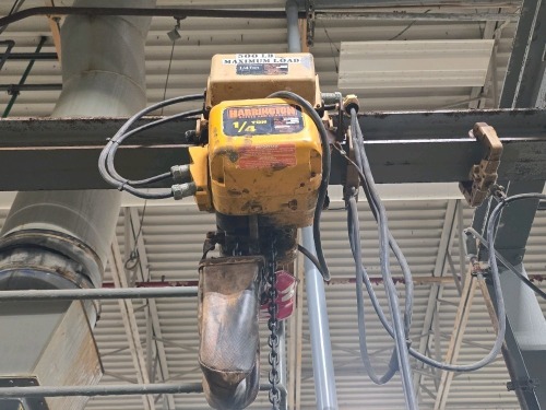 Harrington #MR010L 1/4 Ton Electric Chain Hoist Crane