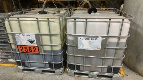 Lot (1) CAL FLOG 4160B Coagulant Tank, and (1) CAL FLOG 1556 Coagulant Tank