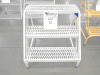 WHITE 3 STEP STOOL