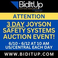 2 DAY JOYSON SAFETY SYSTEMS AUCTION EVENT!