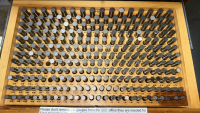 Meyer Pin Gauge Library, Model M-1mm to M-4mm Plus, Size Range 1.52mm to 17.80mm, With 4-Drawer Wood Cabinet - 3