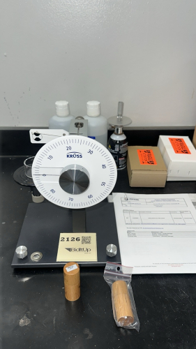 KRUSS MANUAL K6 FORCE TENSIOMETER WITH (2) RI0111 MEASURING PROBES