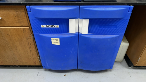 JUSTRITE ACID AND CORROSIVES STORAGE CABINET, 100 LITERS,
