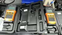 LOT (2) BROTHER P-TOUCH EDGE ELECTRONIC LABELING MACHINES WITH CASE