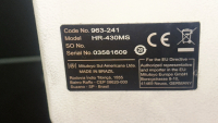 MITUTOYO HR-430MS ROCKWELL HARDNESS TESTING MACHINE, CODE NO.: 963-241, SERIAL NO.: 03581609 - 7