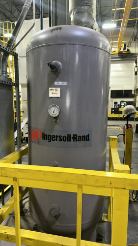 Ingersoll Rand Vertical Air Receiver Tank, APPROX: 400 Gallons, 137 PSI, Steel