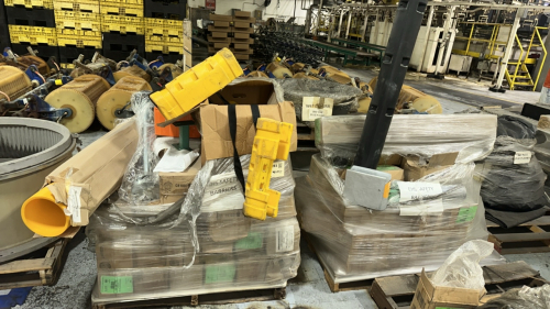 LOT 2 PALLETS OF ASSTD EHS SAFETY BARRIERS