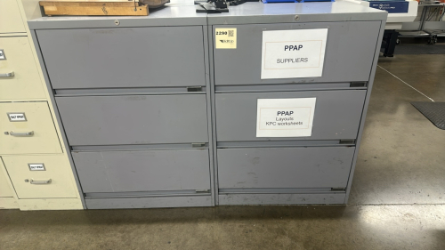 LOT (4) 3-DWR LATERAL FILES