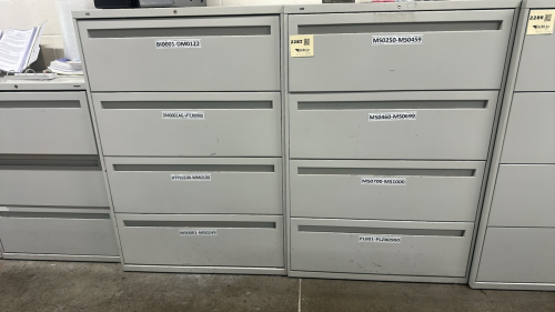 Lot (4) ASSTD LATERAL FILES