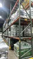 LOT (16) SEC. OF ASST'D PALLET RACKING WITH (110) BEAMS, (110) WIRE TRAYS, UPRIGHT ARE APPORX. 20&rsquo; FT HEIGHT, 3 UPRIGHT ARE APPROX. 16' FT HEIGHT, 42&rdquo; W - 5