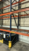 LOT (9) SEC. Of ASST'D PALLET RACKING, WITH (80) BEAMS, (70) WIRE TRAYS, UPRIGHTS ARE APPROX. 19&rsquo; FT HEIGHT X 42&rdquo; W, WIRE MESH iIN BACK - 3