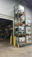 LOT (9) SEC. Of ASST'D PALLET RACKING, WITH (80) BEAMS, (70) WIRE TRAYS, UPRIGHTS ARE APPROX. 19&rsquo; FT HEIGHT X 42&rdquo; W, WIRE MESH iIN BACK - 8