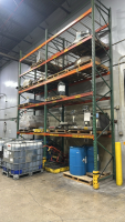 LOT (9) SEC. Of ASST'D PALLET RACKING, WITH (80) BEAMS, (70) WIRE TRAYS, UPRIGHTS ARE APPROX. 19&rsquo; FT HEIGHT X 42&rdquo; W, WIRE MESH iIN BACK - 9
