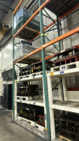LOT (15) SEC. OF ASST'D PALLET RACKING WITH (64) BEAMS, (64) WIRE TRAYS, UPRIGHT ARE APPORX. 20&rsquo; FT HEIGHT, 42&rdquo; W, WIRE MESH BACK - 9