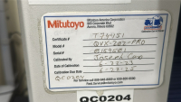 2005 MITUTOYO QUICK VISION PRO APREX VISION MEASURING MACHINE WITH (1) RENISHAW TP20 STD FORCE PROBE, (1) RENISHAW TP20 MED FORCE PROBE, (1) QV-OBJECTIVE 1x/0.055, f=100, - 13