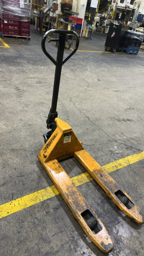 GLOBAL PALLET JACK, 34&rdquo; LONG FORKS