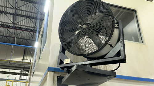 LOT (2) 36&rdquo; HI-VELOCITY WALL MOUNTED FANS