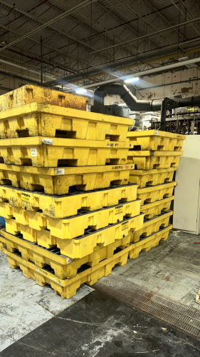 LOT (15) ASST&rsquo;D JUSTRITE AND EAGLE SPILL PALLETS