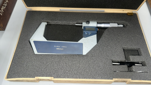 Mitutoyo Digital Micrometer, 75-100mm Range, 0.001mm