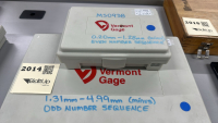 Vermont Gage Pin Gauge Set, 0.20mm to 1.28mm and 1.31mm to 4.99mm Range, Black Guard Coating - 5