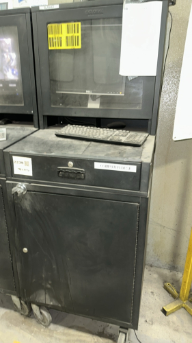 GLOBAL MOBILE COMPUTER CABINET, 24 1/2&rdquo; W x 22 1/2&rdquo; D x 63&rdquo; H