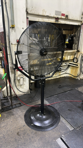 LOT (9) ASST'D INDUSTRIAL PEDESTAL FANS
