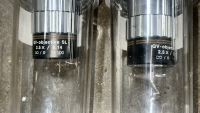 LOT (3) MITUTOYO OBJECTIVES, (2) MITUTOYO QV-OBJECTIVE SL 2.5x / 0.14, F=100, (1) QV-OBJECTIVE 1X / 0.055, F=100 - 2