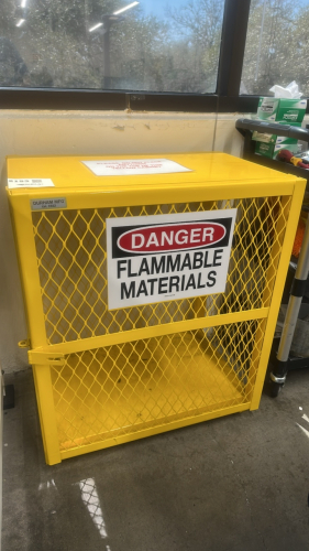 VERTICAL GAS CYLINDER STORAGE CABINET