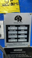 CHICAGO RIVET PNEUMATIC RIVET SETTING MACHINE - 10