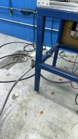 SEATBELT TESTING STATION WITH (2) KEYENCE VISION SENSORS AND AUTOMATION DIRECT SCREEN - 7