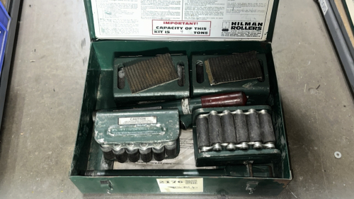 HILMAN 4 Ton Light Duty Roller Kit6-1/2 Inches Long x 4 Inches Wide x 3-1/2 Inches High, Kit Contains (4) N1-SP Swivel Padded Nylon Rollers, (2) Steering Handles
