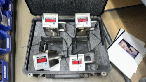 LOT (4) Toledo Transducers AC-100 Autocell 100-Ton CAPACITY, WITH PELICAN 1550 CASE<br/>