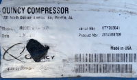 Quincy Industrial Air Compressor QSI-1500, 350 HP, 460V, 1780 RPM, - 8