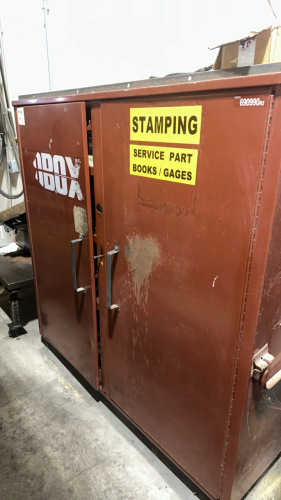 DELTA CONSOLIDATED JOBOX CABINET, (NO CONTENTS)