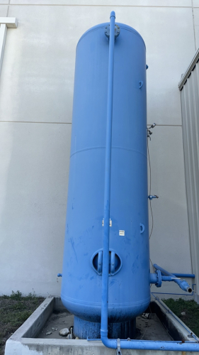 Vertical Air Receiver Tank - APPROX. 2560 Gallon, Samuel A10336